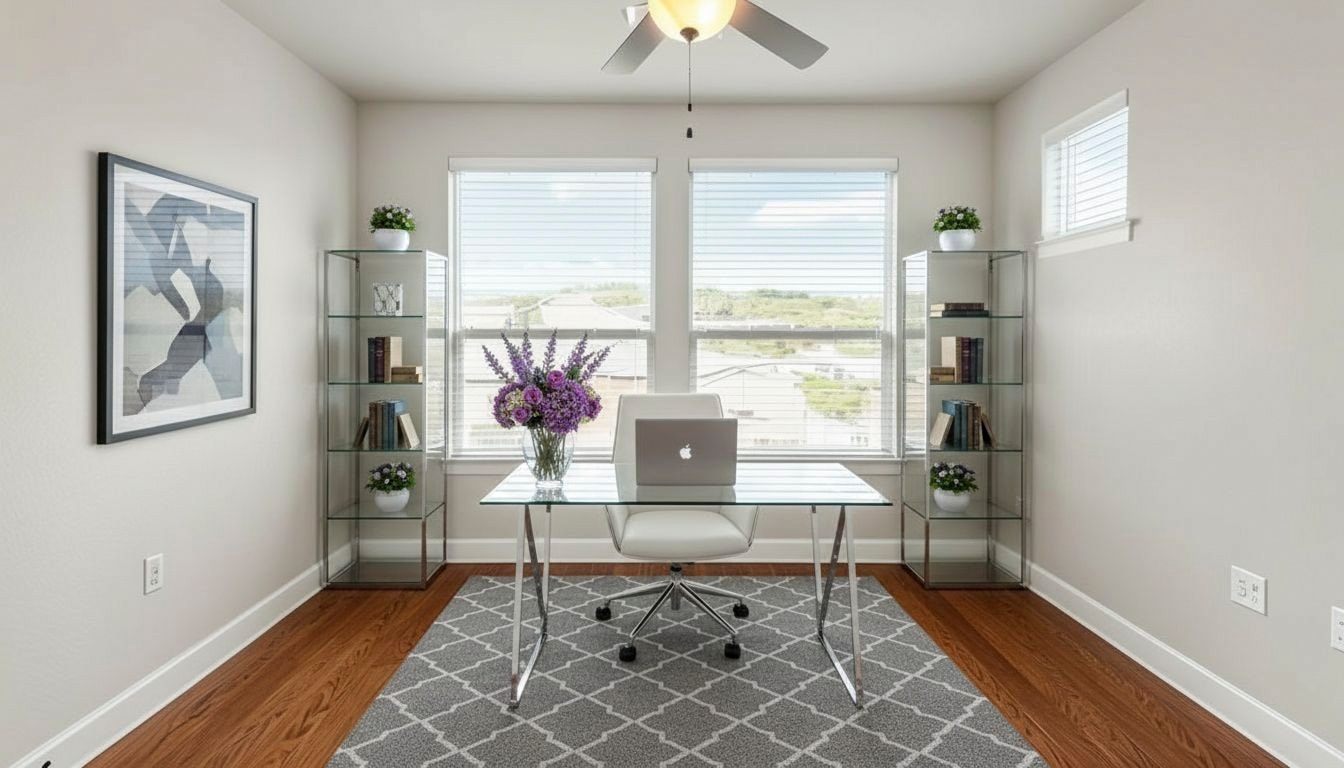 Office after virtual staging