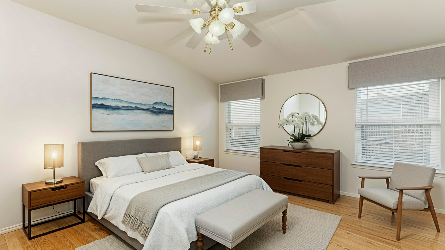 Main Bedroom after virtual staging